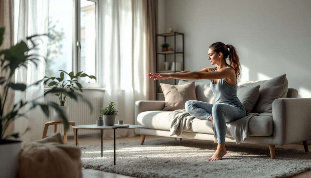 Sie sitzen zu häufig? Machen Sie doch mal diese Übungen nebenbei